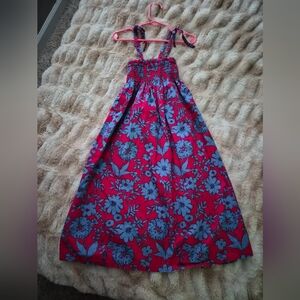 Tea Collection Red and Blue Floral Dress